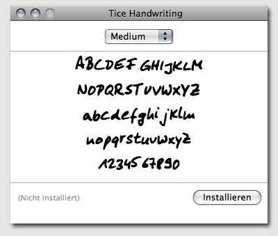 Tice Handwriting